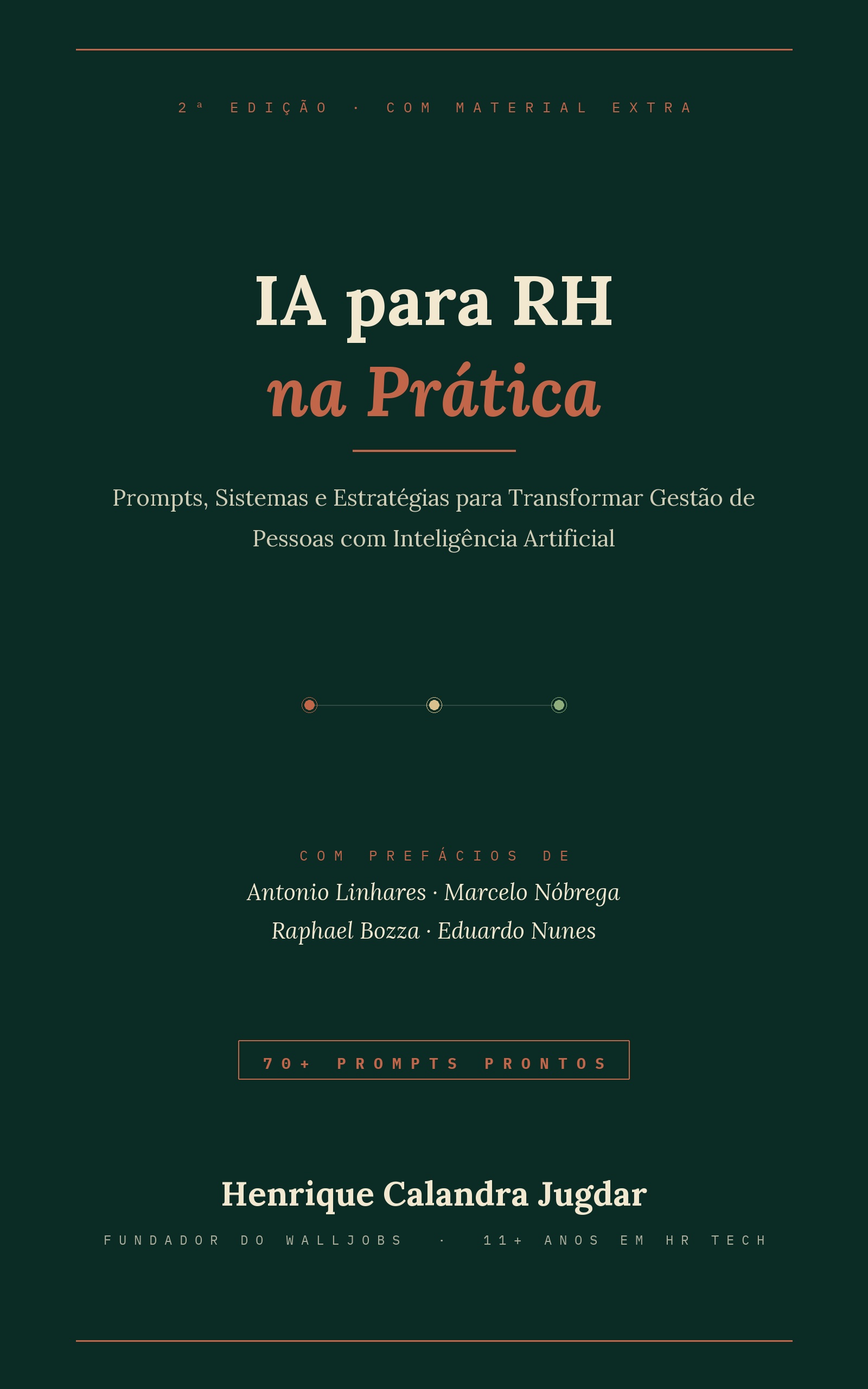 Capa da 2ª edição do livro IA para RH na Prática, de Henrique Calandra Jugdar