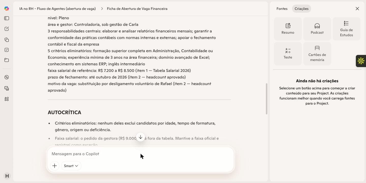 Ficha do Copilot de consumidor com faixa salarial errada e citação do item 1 da tabela